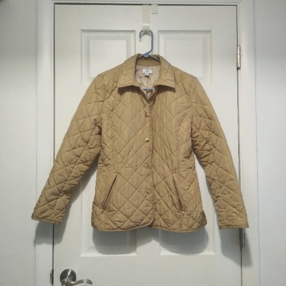 Crown & Ivy Quilted Tan Jacket